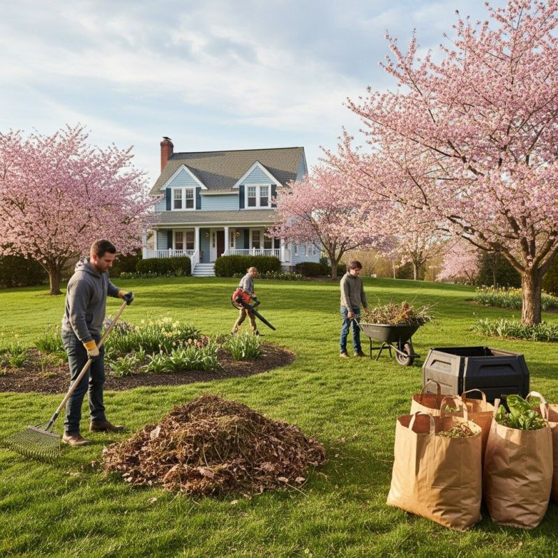 Spring Lawn Clean Up