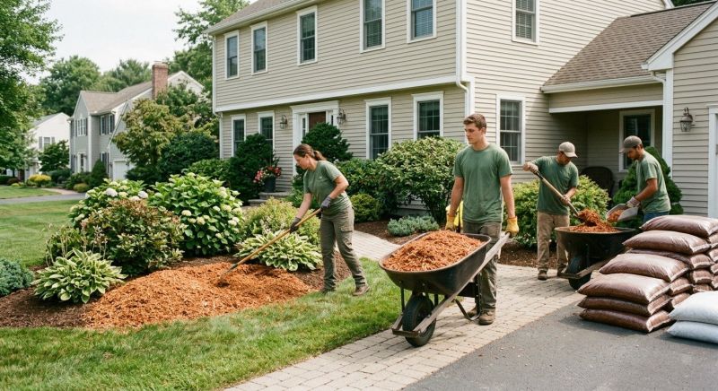 Garden Mulch Installation in Ventura County, CA
